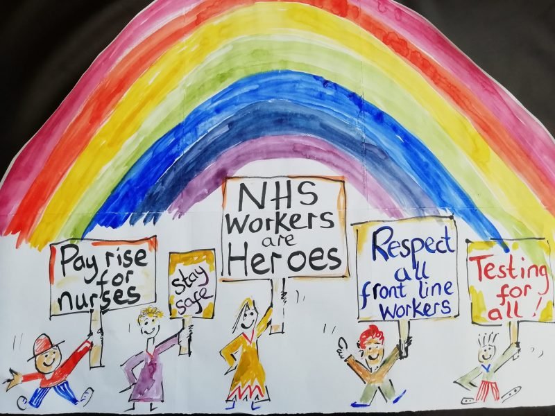 Rainbow for the NHS Pete the Poet Creativity